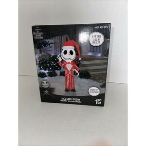 Disney 4 ft‎ Jack Skellington Gemmy Christmas Holiday Inflatable Indoor Outdoor